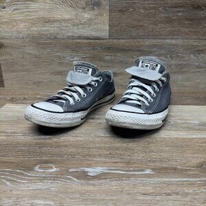 Converse All Star Gray Double Tongue Canvas Sneakers Women's Size 9